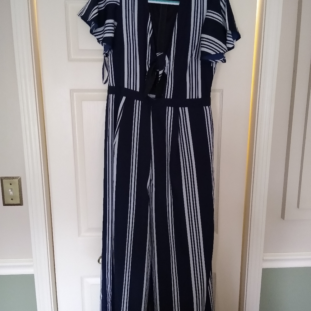 Pinstripe jumpsuit
